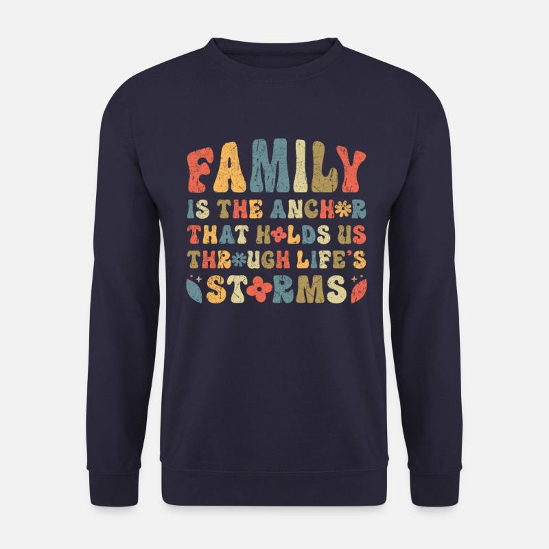 Familien Retro Spruch Liebe Inspiration - Unisex Pullover - Navy