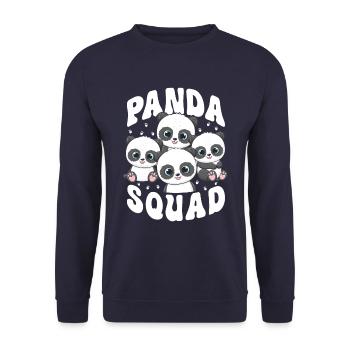 Panda Trupp - Unisex Pullover - Navy - Vorne - Alina (178cm) & Michal (187cm)