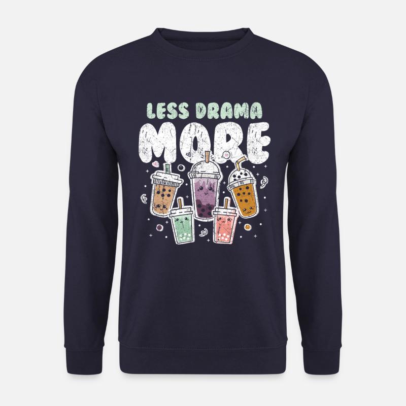 Bubble Tea Boba Tee Kawaii - Unisex Pullover - Navy