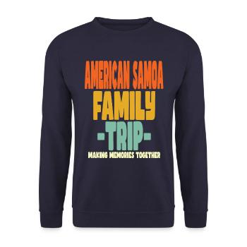 Vacances en famille aux Samoa américaines - Sweat-shirt Unisexe - marine - Devant - Alina (178cm) & Michal (187cm)