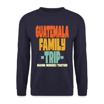 Vacances en famille au Guatemala - Sweat-shirt Unisexe - marine - Devant - Alina (178cm) & Michal (187cm)