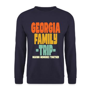 Vacances en famille en Géorgie - Sweat-shirt Unisexe - marine - Devant - Alina (178cm) & Michal (187cm)