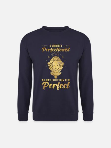 Jungfrau Sternzeichen Astrologie Horoskop Jungfrau - Unisex Pullover - Navy
