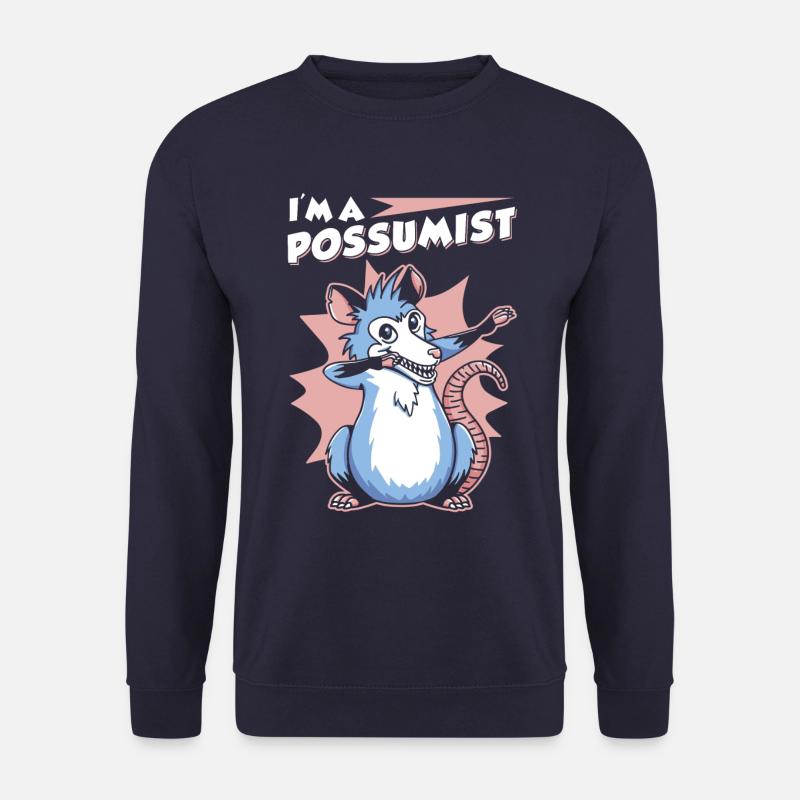 Opossum Spruch - Unisex Pullover - Navy