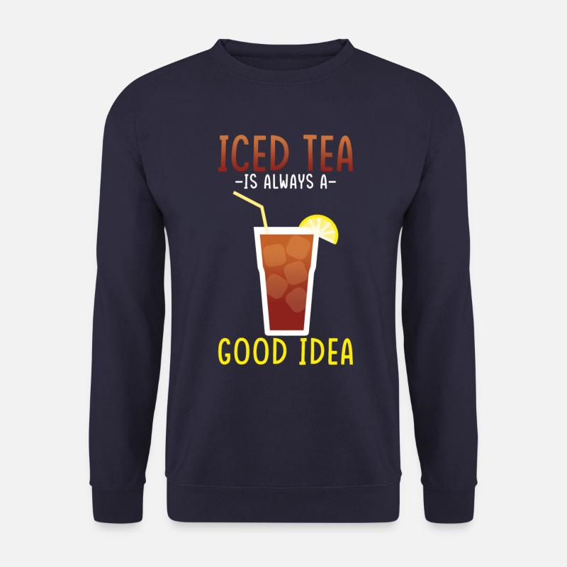 Eistee-getränkedesign Ruhe Bewahren Und Eistee - Unisex Pullover - Navy