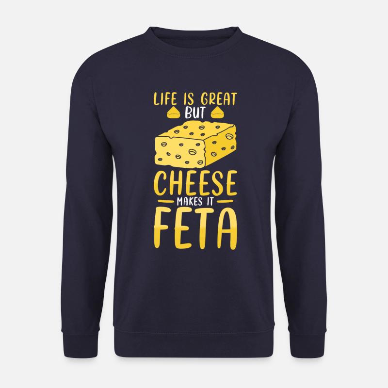 Käse feta-wortspiel - Unisex Pullover - Navy