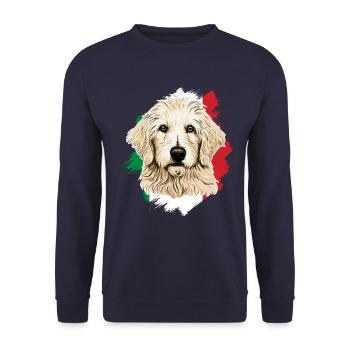 Maremma Abruzzo German Shepherd Maremmano Abruzzese - Unisex Sweatshirt - navy - Front - Alina (178cm) & Michal (187cm)