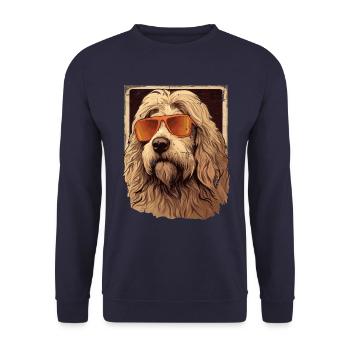Maremma Abruzzo Shepherd Dog Maremmano Abruzzese - Unisex Sweatshirt - navy - Front - Alina (178cm) & Michal (187cm)