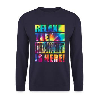 Drôle de médecin légiste - Sweat-shirt Unisexe - marine - Devant - Alina (178cm) & Michal (187cm)