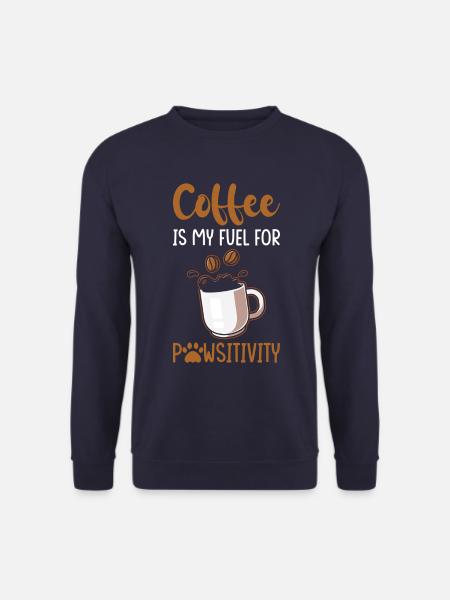 Tierarzt Jobzitat Ein Tierarzt Pfotenkaffee - Unisex Pullover - Navy