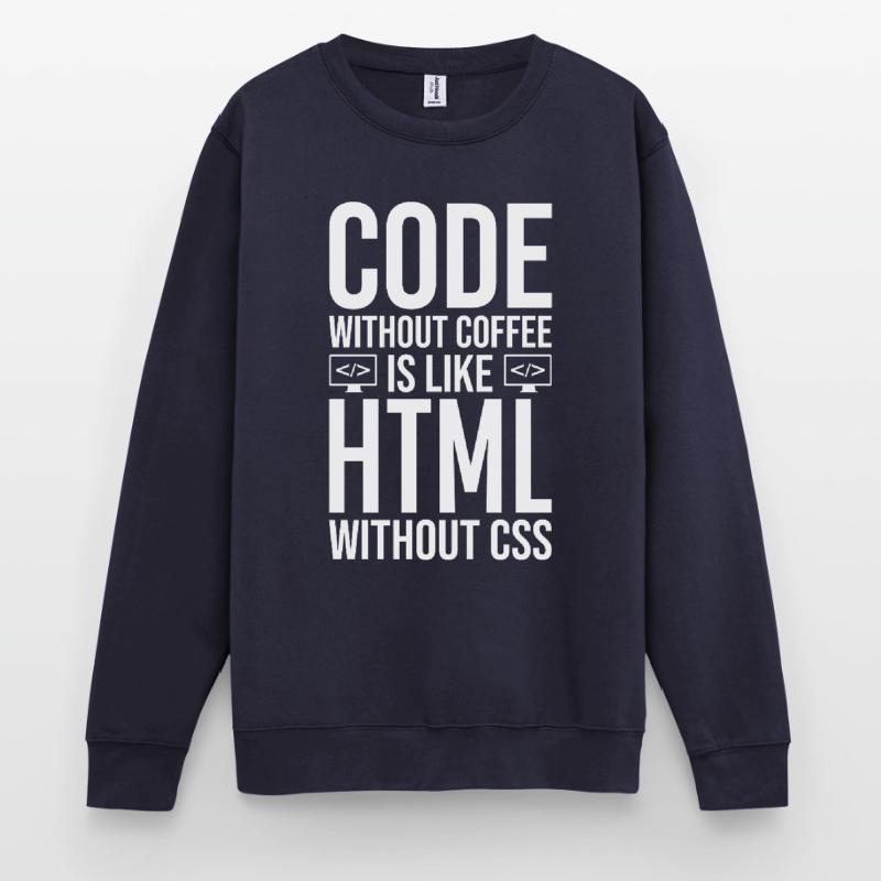 Coder Café Cadeau Sweat-shirt Unisexe