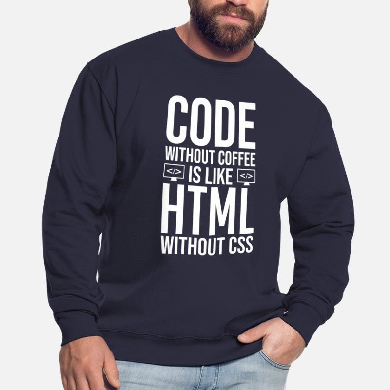 Coder Café Cadeau Sweat-shirt Unisexe