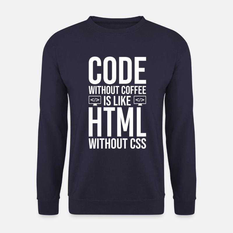 Coder Café Cadeau - Sweat-shirt Unisexe - marine