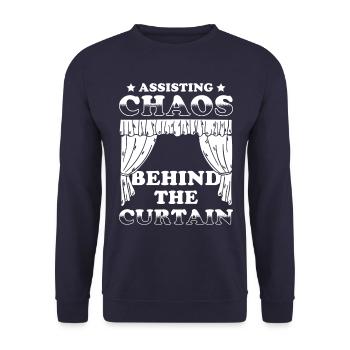 Assistant Stage Manager Job-geschenk - Unisex Pullover - Navy - Vorne - Alina (178cm) & Michal (187cm)
