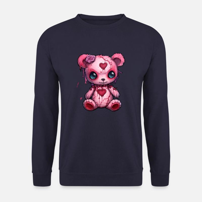 Bär Voodoo Goth Ästhetik - Unisex Pullover - Navy