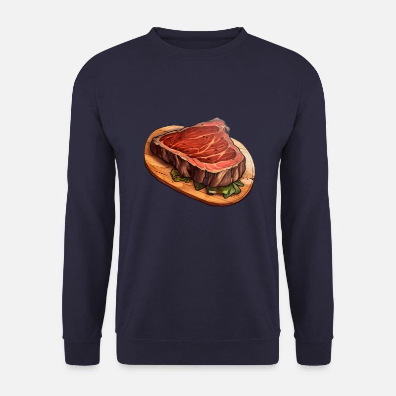 Steak Fleisch Essen - Unisex Pullover - Navy