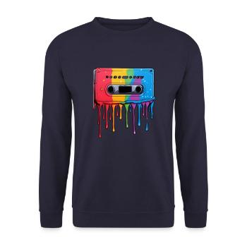 Gouttes de cassette - Sweat-shirt Unisexe - marine - Devant - Alina (178cm) & Michal (187cm)