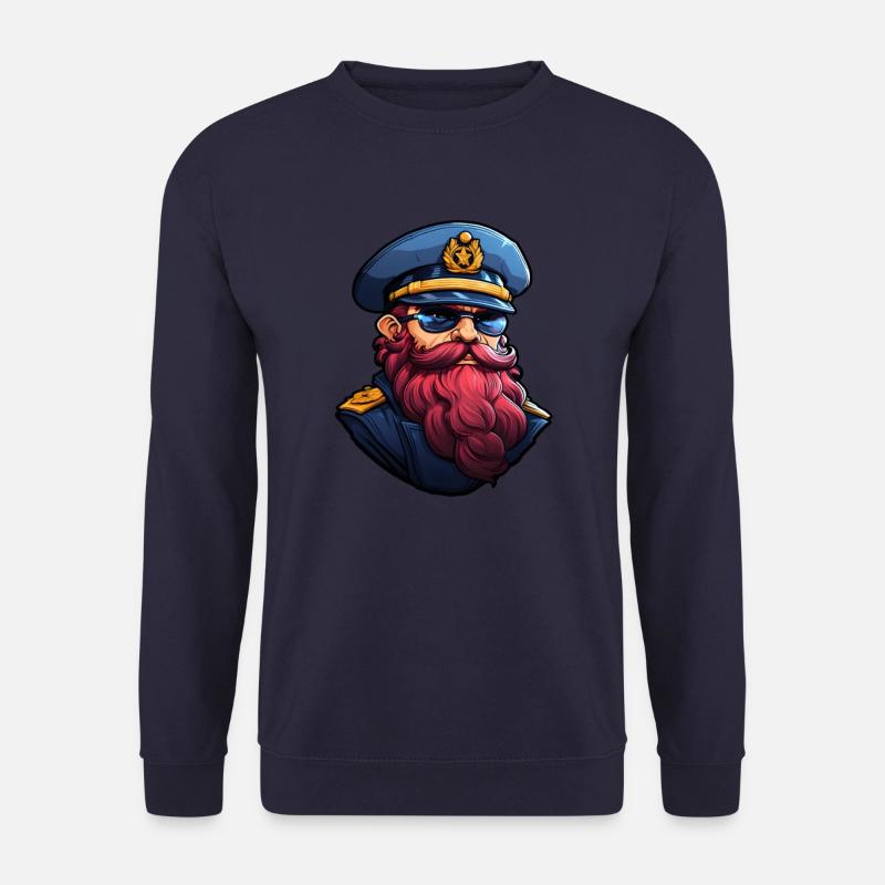 Sailor with beard - Unisex Sweatshirt - navy