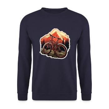 Mountainbike - Unisex Pullover - Navy - Vorne - Alina (178cm) & Michal (187cm)