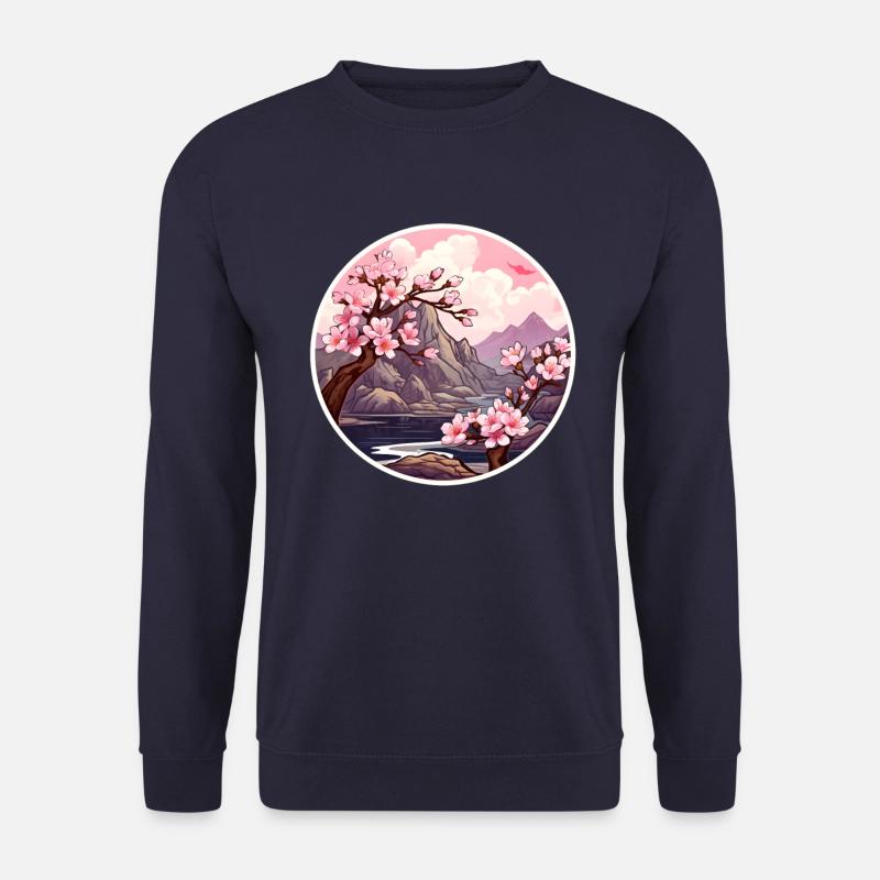 Kirschblütenbaum - Unisex Pullover - Navy
