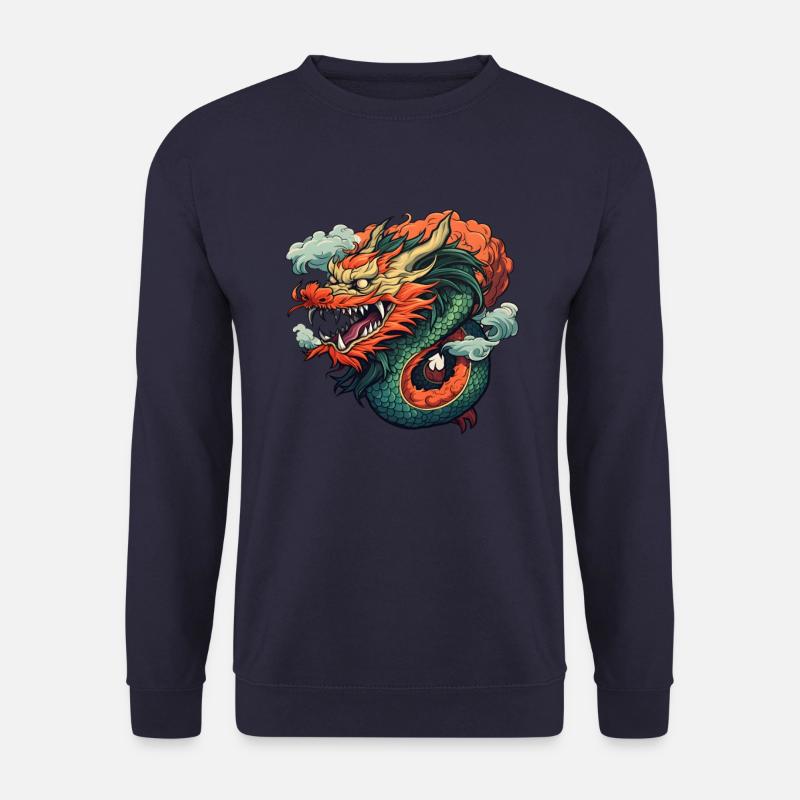 Chinesischer Drache - Unisex Pullover - Navy