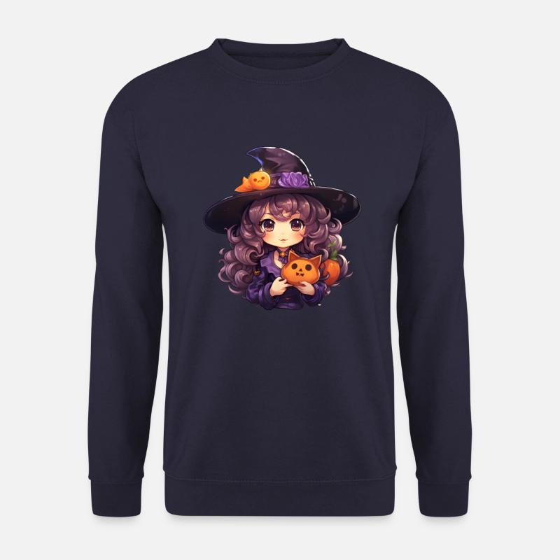 Kawaii Hexe Halloween - Unisex Pullover - Navy