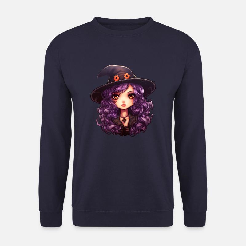 Halloween Kawaii Hexe - Unisex Pullover - Navy