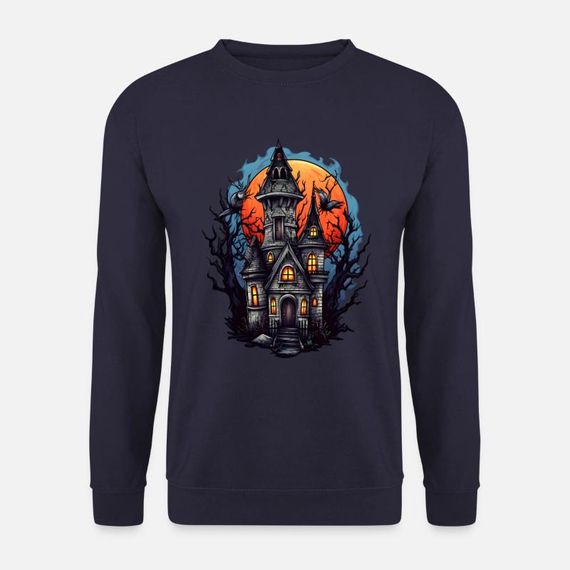 Gruseliges Spukhaus - Unisex Pullover - Navy