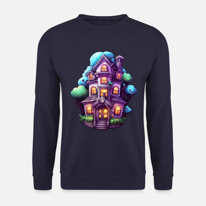 Comic Spukhaus - Unisex Pullover - Navy