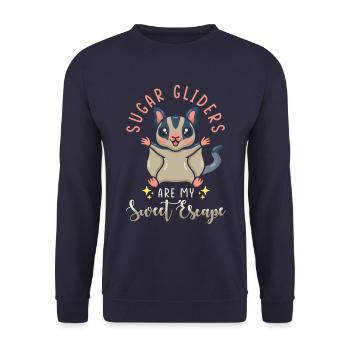 Sugar Glider Dicton - Sweat-shirt Unisexe - marine - Devant - Alina (178cm) & Michal (187cm)