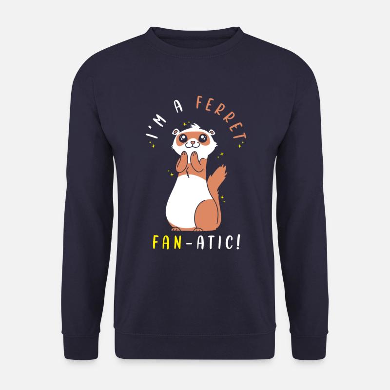 Frettchen Geschenk für Frettchen Besitzer - Unisex Pullover - Navy
