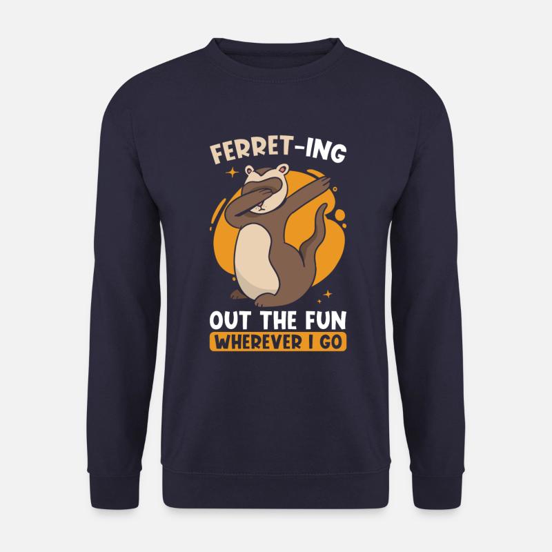 Frettchen Geschenk für Frettchen Besitzer - Unisex Pullover - Navy