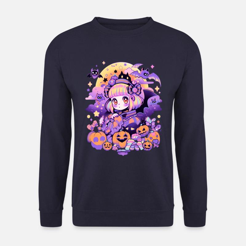 Anime Halloween Mädchen - Unisex Pullover - Navy