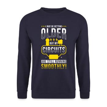 Electrician Birthday Gift Funny - Unisex Sweatshirt - navy - Front - Alina (178cm) & Michal (187cm)