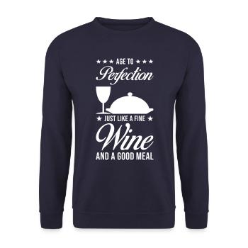 Anniversaire de Cook Gift - Sweat-shirt Unisexe - marine - Devant - Alina (178cm) & Michal (187cm)