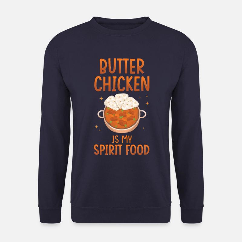 Chicken Butter Indische Küche Indien - Unisex Pullover - Navy