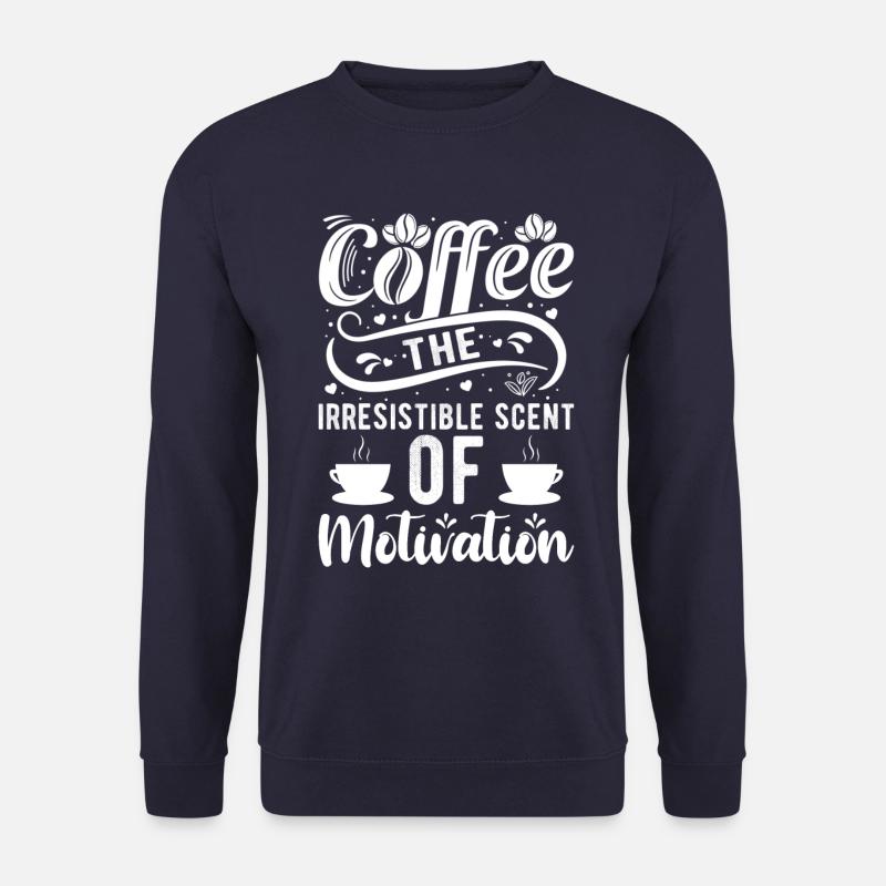 Kaffee Koffein Morgens Motivation - Unisex Pullover - Navy