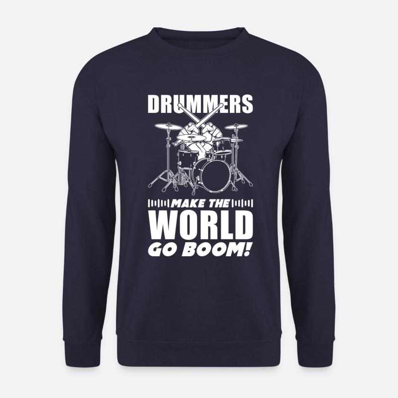 Drummer Quote Gift Drums - Unisex Sweatshirt - navy