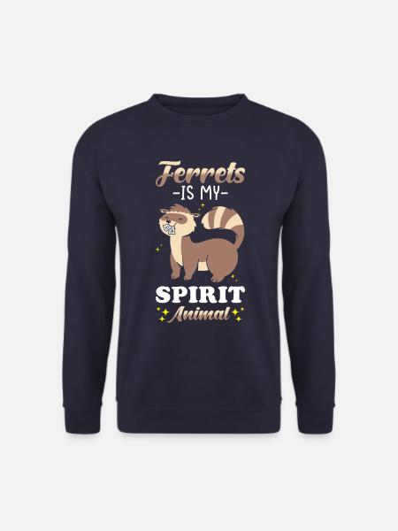 Frettchen Geschenk für Frettchen Besitzer - Unisex Pullover - Navy