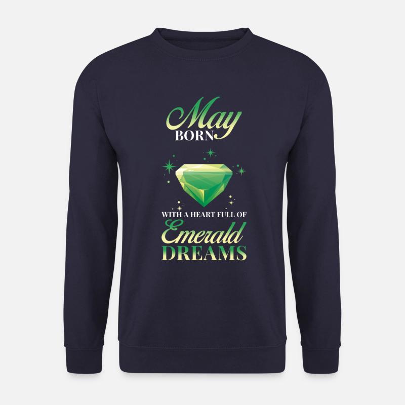 Geburtsstein Mai Smaragd - Unisex Pullover - Navy