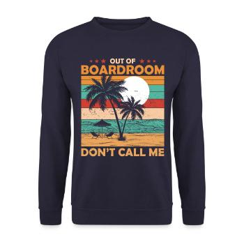 CEO resignation from the boardroom CEO in - Unisex Sweatshirt - navy - Front - Alina (178cm) & Michal (187cm)