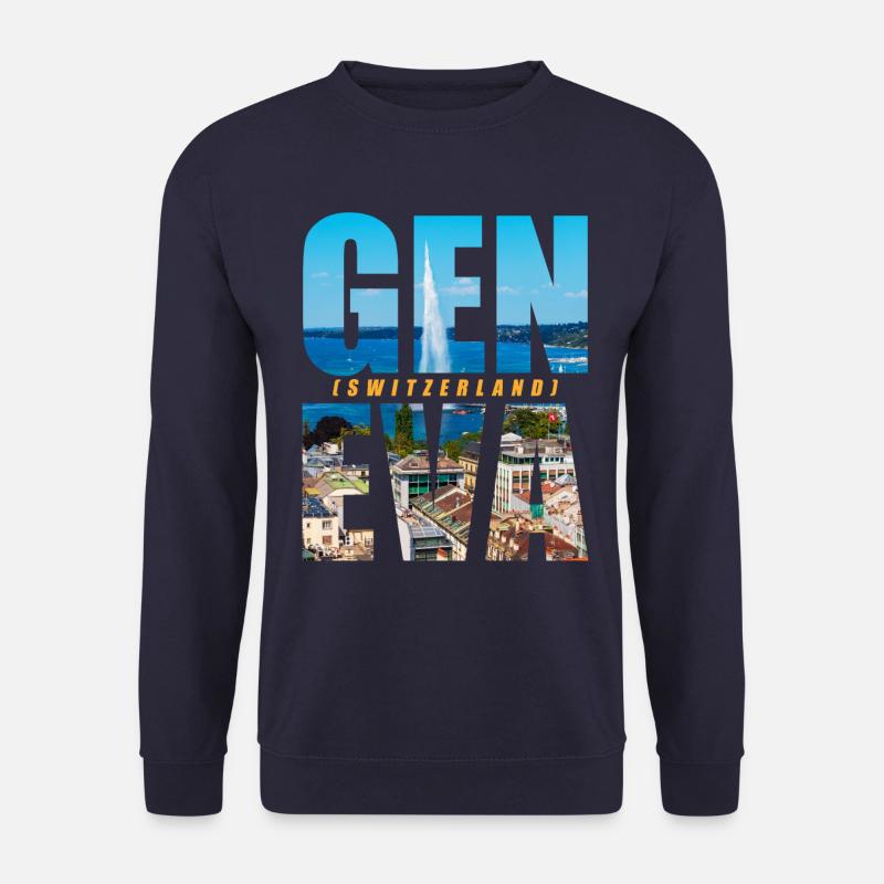 Genf Schweiz Souvenir - Unisex Pullover - Navy