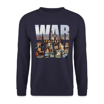 Varsovie Pologne Souvenir - Sweat-shirt Unisexe - marine - Devant - Alina (178cm) & Michal (187cm)