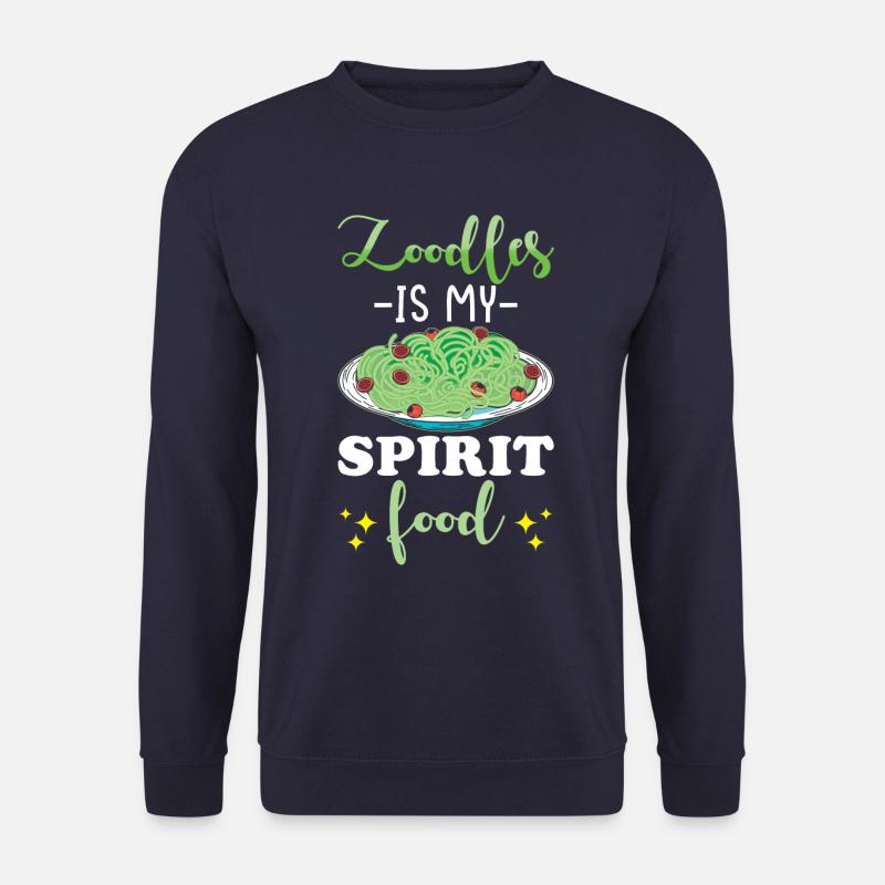 Zoodles Zucchini Pasta Spruch - Unisex Pullover - Navy