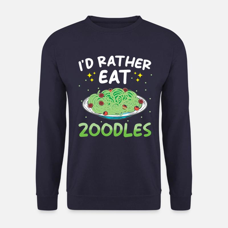 Zoodles Zucchini Pasta Spruch - Unisex Pullover - Navy