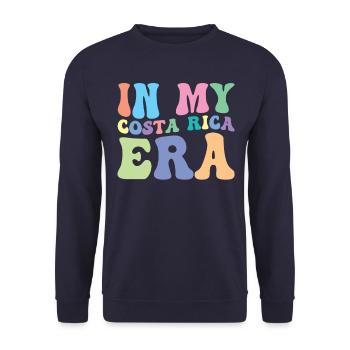 Costa Rica Retro Groovy - Unisex Sweatshirt - navy - Front - Alina (178cm) & Michal (187cm)
