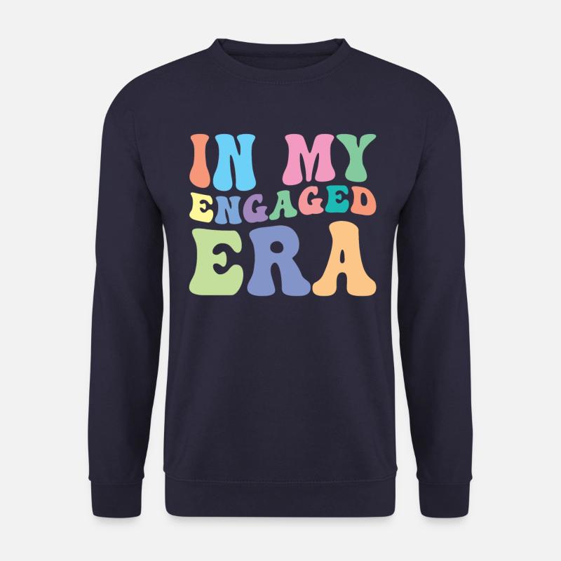 Verlobung Retro Groovy Verlobte - Unisex Pullover - Navy