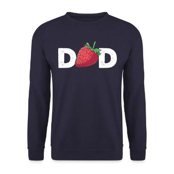 Papa fraise - Sweat-shirt Unisexe - marine - Devant - Alina (178cm) & Michal (187cm)