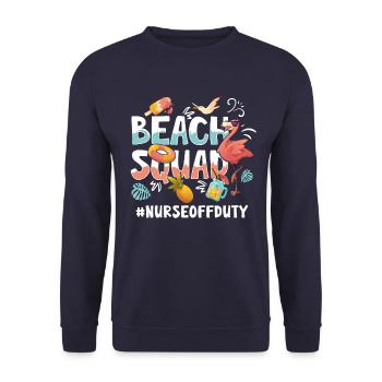 Nurse Vacation Beach Group - Unisex Sweatshirt - navy - Front - Alina (178cm) & Michal (187cm)