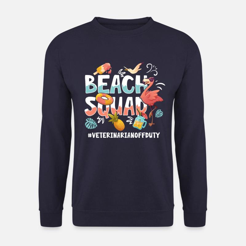 Veterinarian Vacation Beach Group - Unisex Sweatshirt - navy